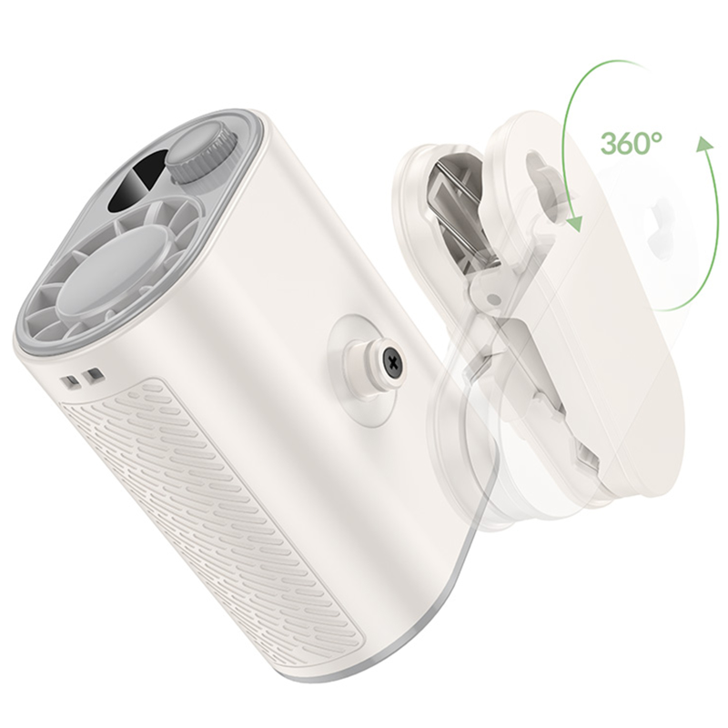 Портативный вентилятор Hoco HX609 handheld folding fan 3600 mAh, White 4, купить оптом с доставкой