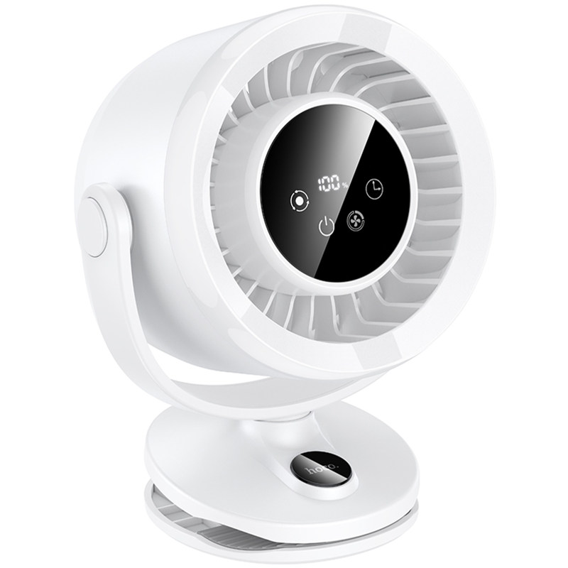 Портативный вентилятор Hoco HX608 handheld folding fan 3600 mAh, White, купить оптом с доставкой