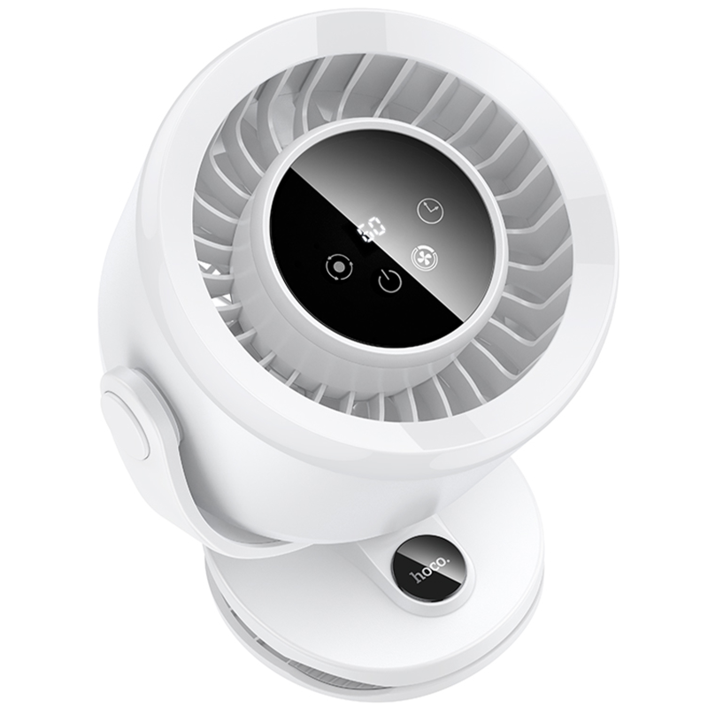 Портативный вентилятор Hoco HX608 handheld folding fan 3600 mAh, White 3, купить оптом с доставкой