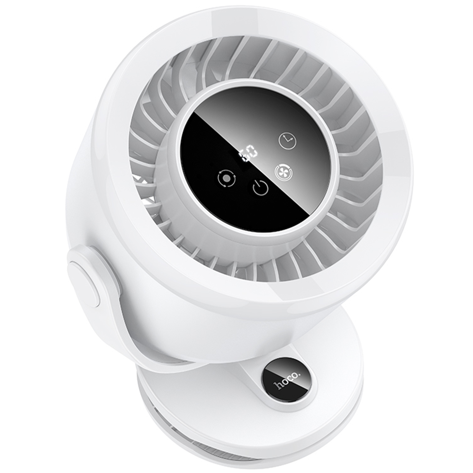 Портативный вентилятор Hoco HX608 handheld folding fan 3600 mAh, White 3, купить оптом с доставкой