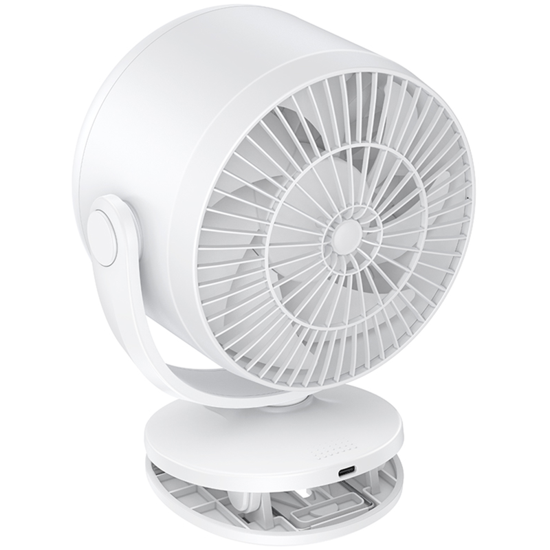Портативный вентилятор Hoco HX608 handheld folding fan 3600 mAh, White 4, купить оптом с доставкой