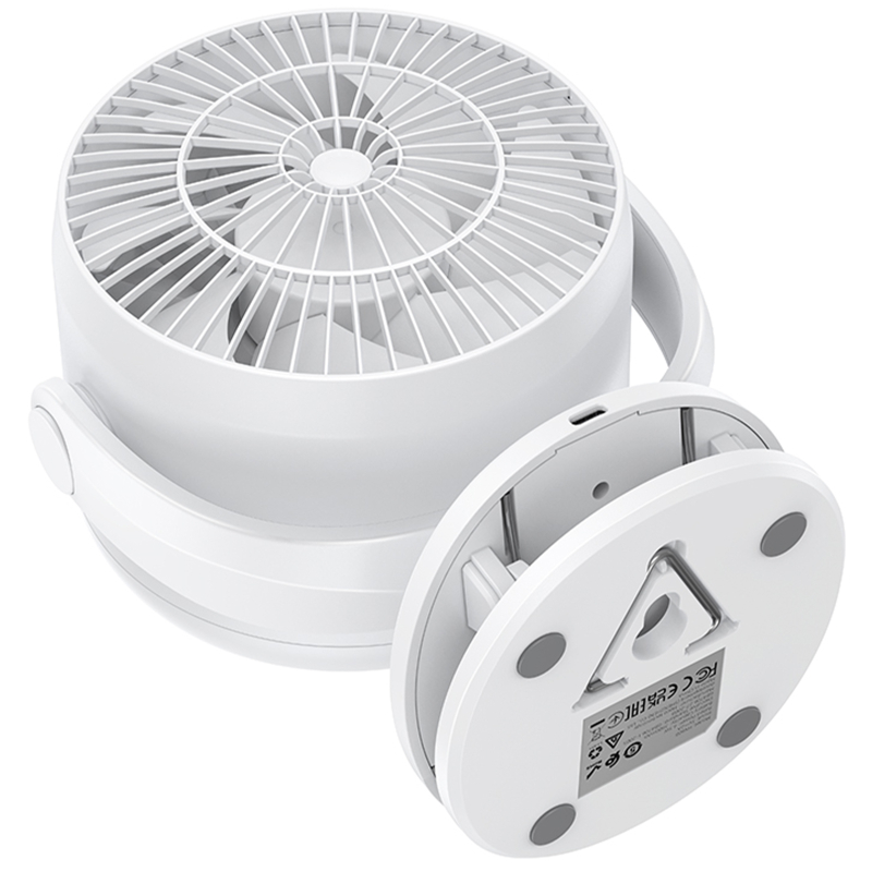 Портативный вентилятор Hoco HX608 handheld folding fan 3600 mAh на картинке №6