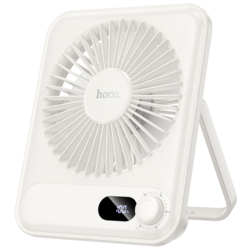 Портативный вентилятор Hoco HX607 handheld folding fan 2000 mAh на картинке №1