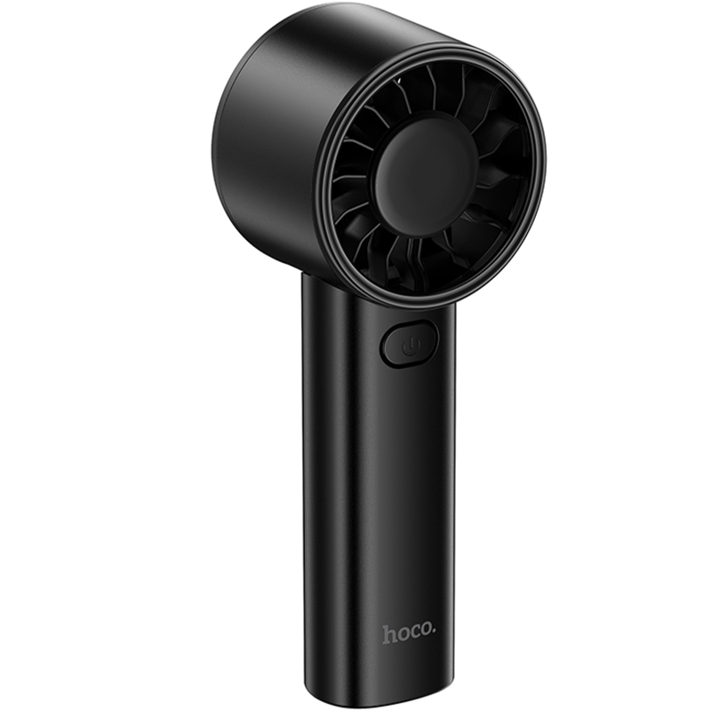 Портативный вентилятор Hoco HX600 handheld folding fan 1200 mAh, Black, купить оптом с доставкой