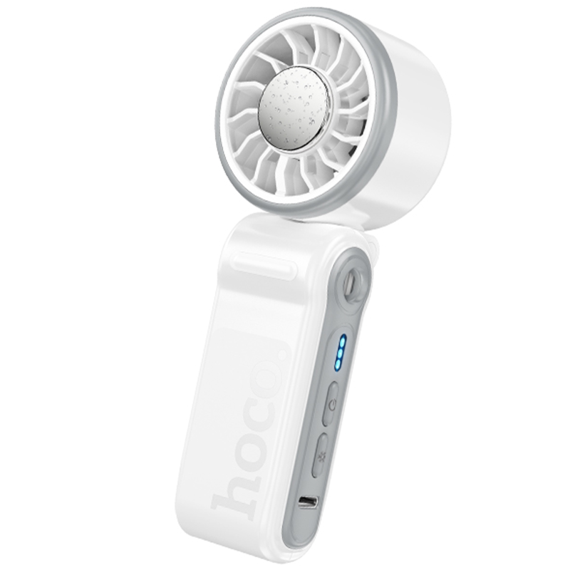 Портативный вентилятор Hoco HX604 handheld folding fan 3000 mAh, White, купить оптом с доставкой