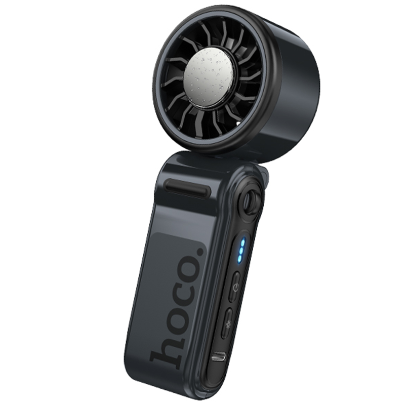 Портативный вентилятор Hoco HX604 handheld folding fan 3000 mAh, Navy Blue, купить оптом с доставкой