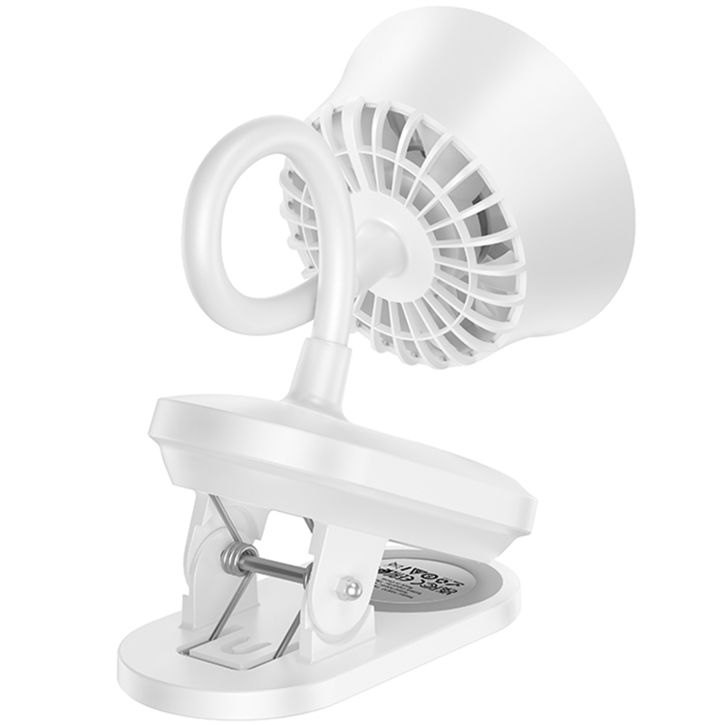 Портативный вентилятор Hoco HX610 handheld folding fan 1800 mAh, White 4, купить оптом с доставкой