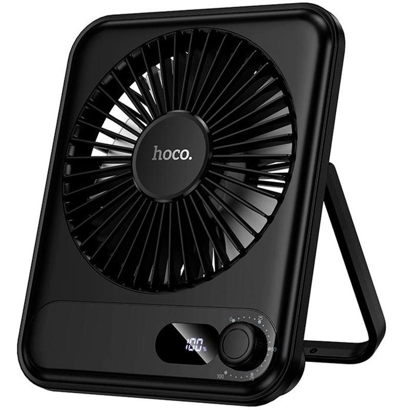 Портативный вентилятор Hoco HX607 handheld folding fan 2000 mAh на картинке №1