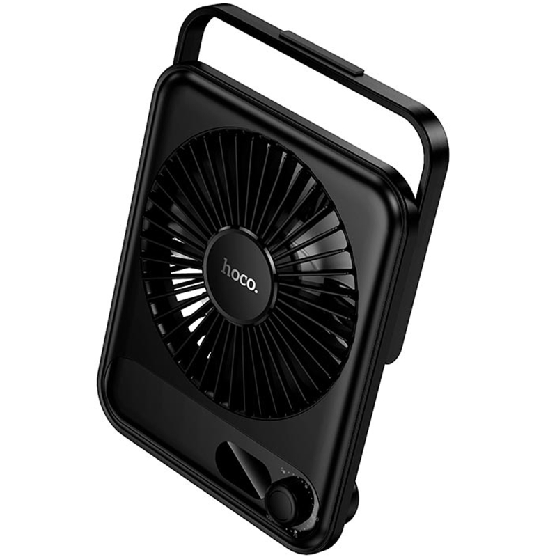 Портативный вентилятор Hoco HX607 handheld folding fan 2000 mAh на картинке №2