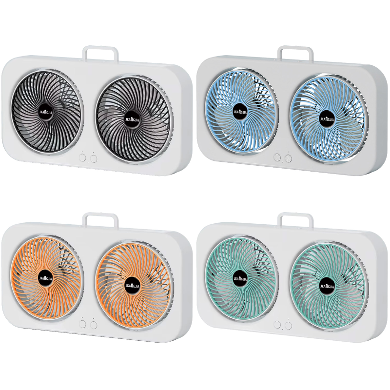 Настольный вентилятор F105 Dual-Fan Design 1800mAh, купить оптом с доставкой
