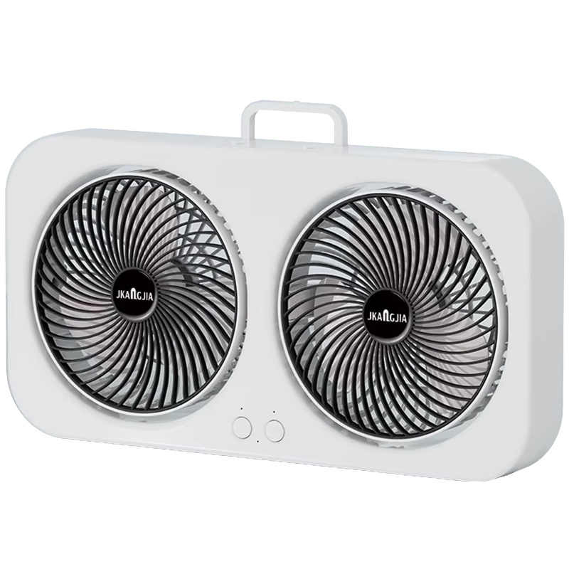 Настольный вентилятор F105 Dual-Fan Design 1800mAh на картинке №1