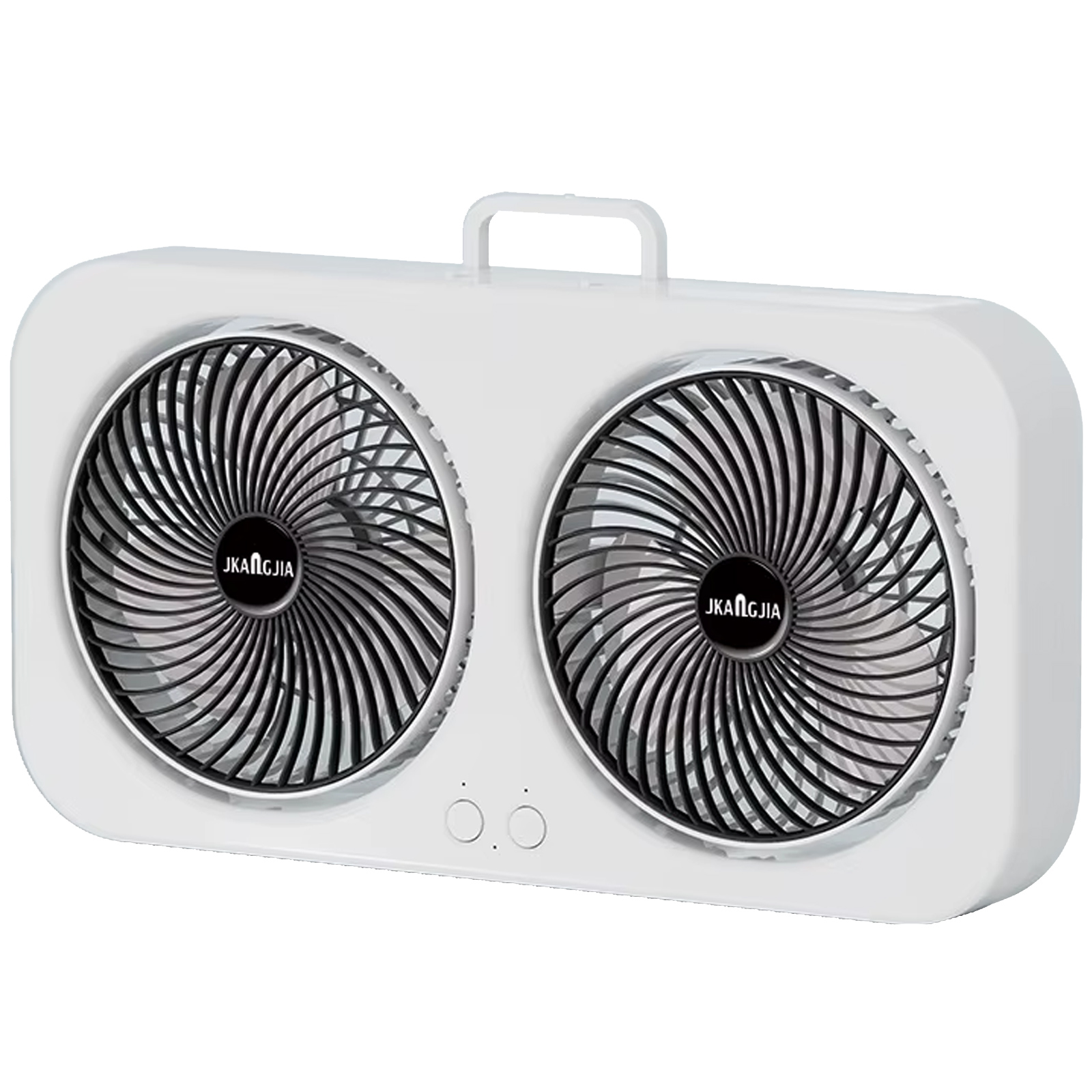 Настольный вентилятор F105 Dual-Fan Design 1800mAh, Black, купить оптом с доставкой