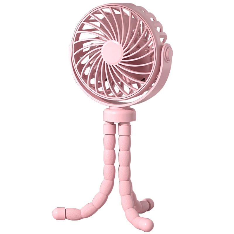 Портативный вентилятор Q2 Octopus 500mAh, Pink, купить оптом с доставкой