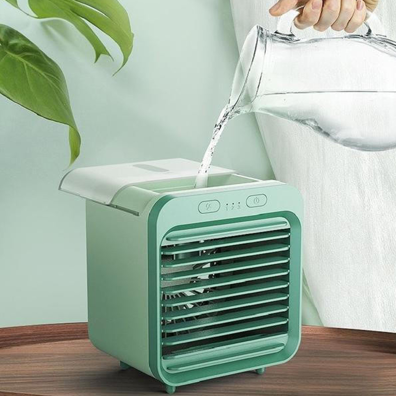 Настольный вентилятор SL08 с водяным охлаждением 2400 mAh, Green 1, купить оптом с доставкой