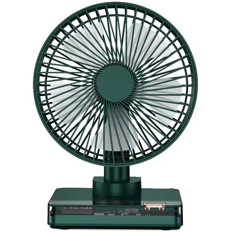 Настільний вентилятор DF11-B with clock 7200 mAh, Green, купити оптом з доставкою