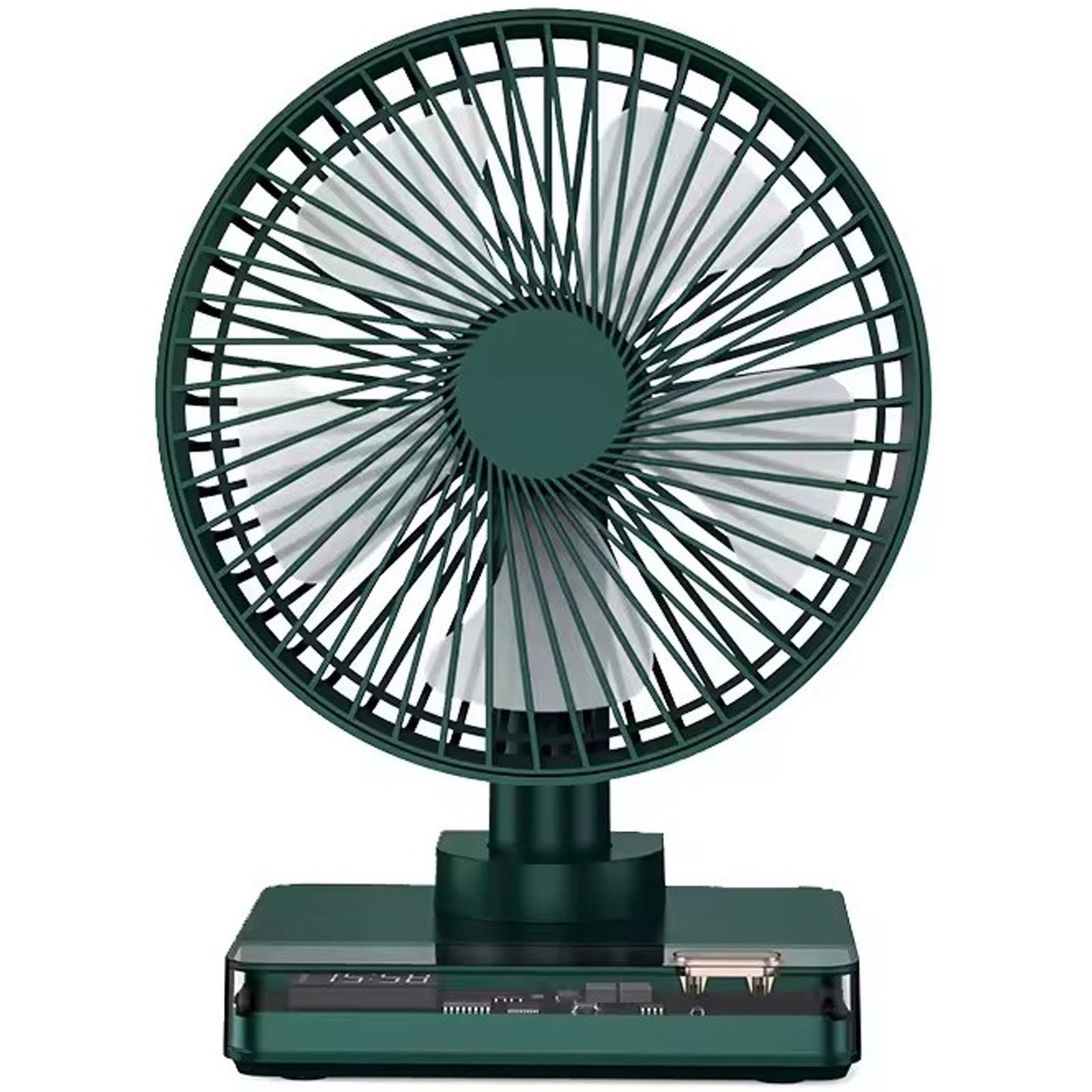 Настільний вентилятор DF11-B with clock 7200 mAh, Green, купити оптом з доставкою