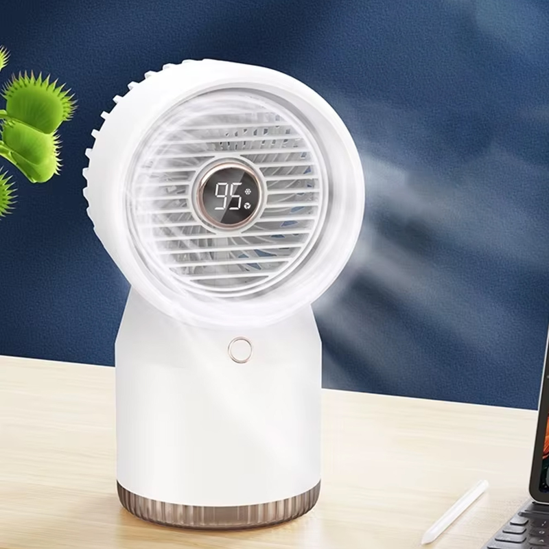 Настольный вентилятор SL09 с водяным охлаждением 3600 mAh, White 3, купить оптом с доставкой