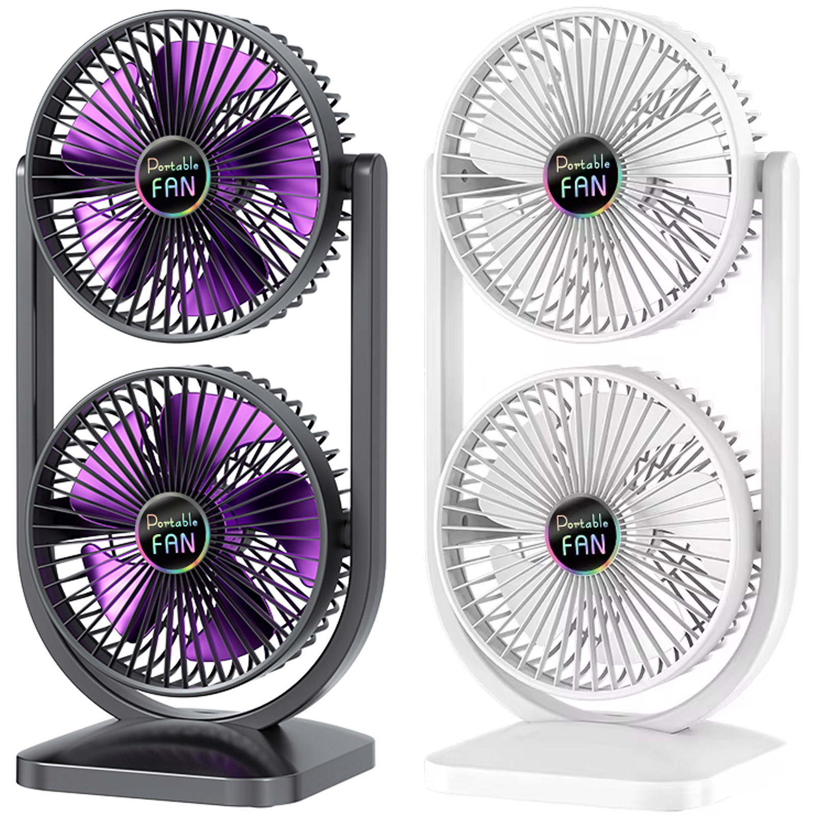 Уцінка Настільний вентилятор S30 Dual-Fan 3000mAh, купити оптом з доставкою