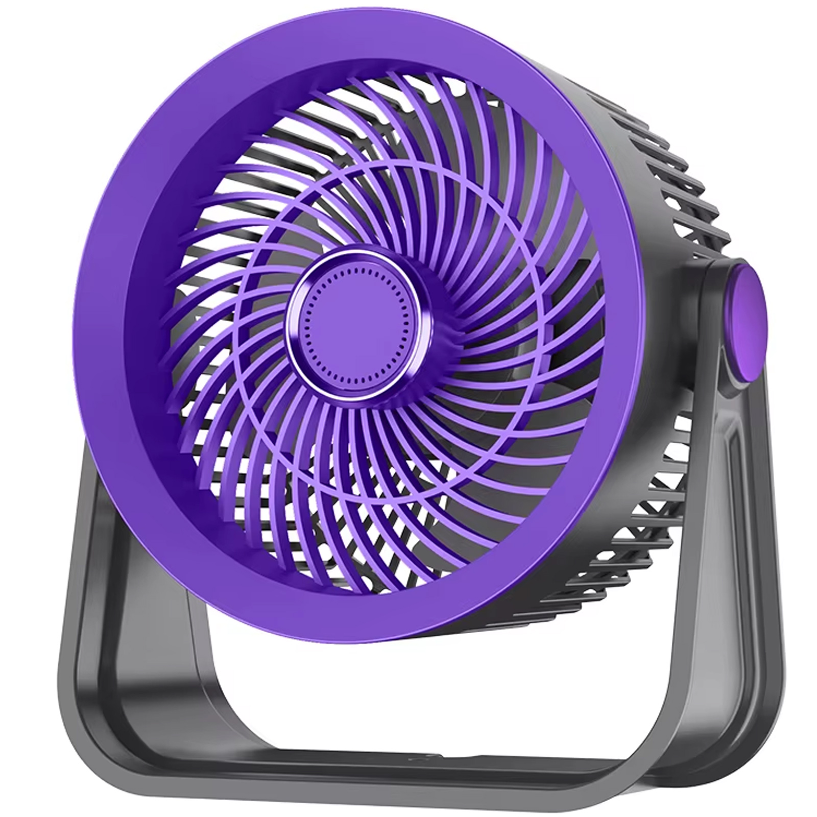 Уценка Портативный вентилятор S35 Built-in aromatherapy/mosquito repellent box 2400mAh, Мятая упаковка / Black / Purple, купить оптом с доставкой