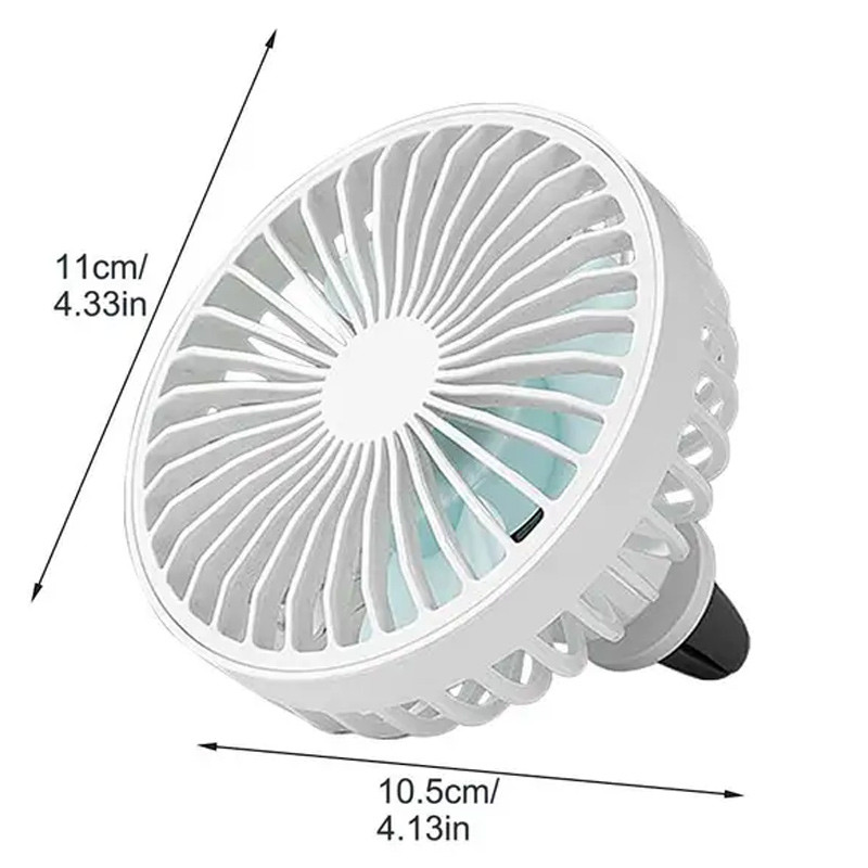 Вентилятор автомобильный в воздуховод с подсветкой F829 смотреть фото №2
