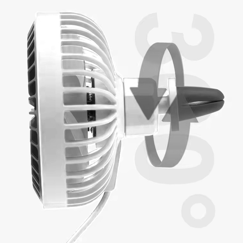 Вентилятор автомобильный в воздуховод с подсветкой F829 смотреть фото №4