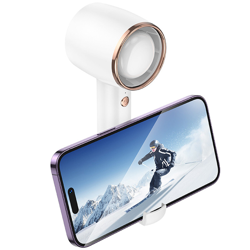 Портативный вентилятор Hoco HX21 Wind high speed handheld fan 4000 mAh на картинке №6