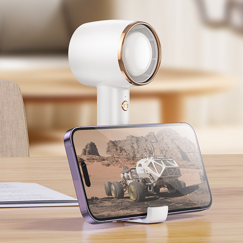 Портативный вентилятор Hoco HX21 Wind high speed handheld fan 4000 mAh на картинке №7