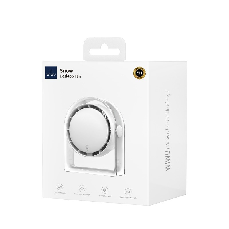 Портативный вентилятор WIWU WI-FS07 Snow desktop fan на картинке №3