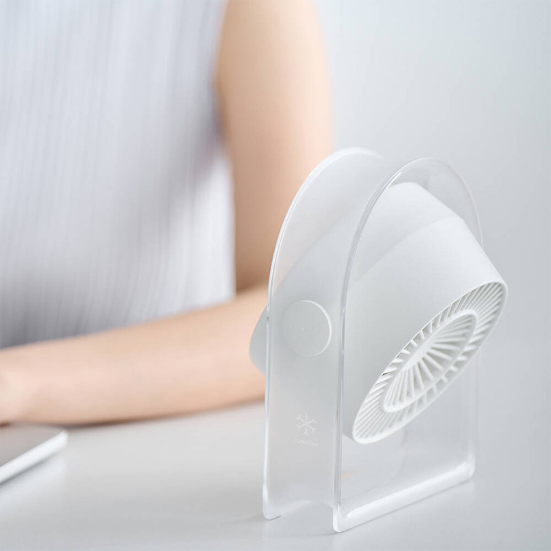 Портативный вентилятор WIWU WI-FS07 Snow desktop fan на картинке №4