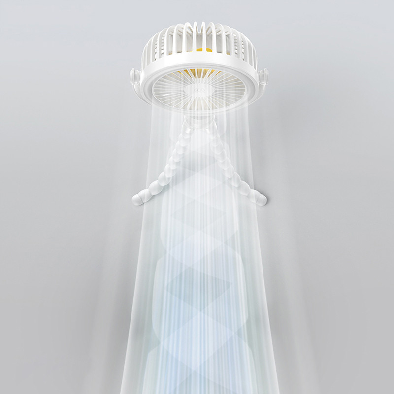 Портативный вентилятор Usams ZB289 Baby Stroller fan 2000mAh на картинке №2