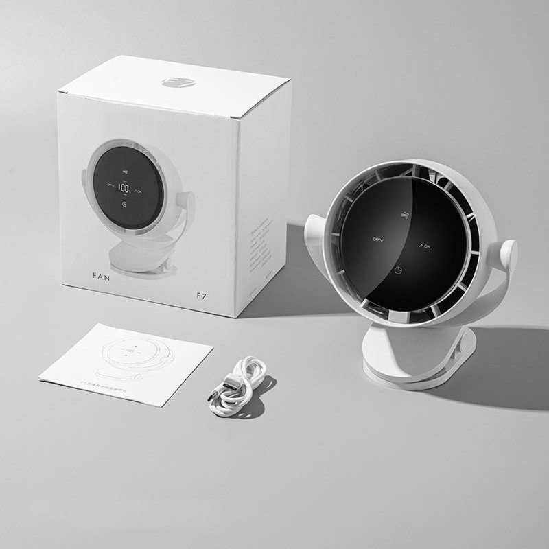 Настільний вентилятор F7 з затискачем 4000mAh на малюнкі №6