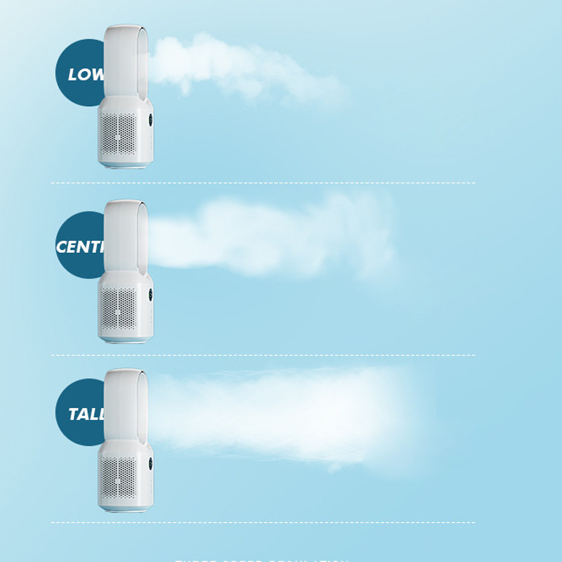 Настільний вентилятор F8 3in1 з Bluetooth-динаміком і нічником 4000mAh на малюнкі №3