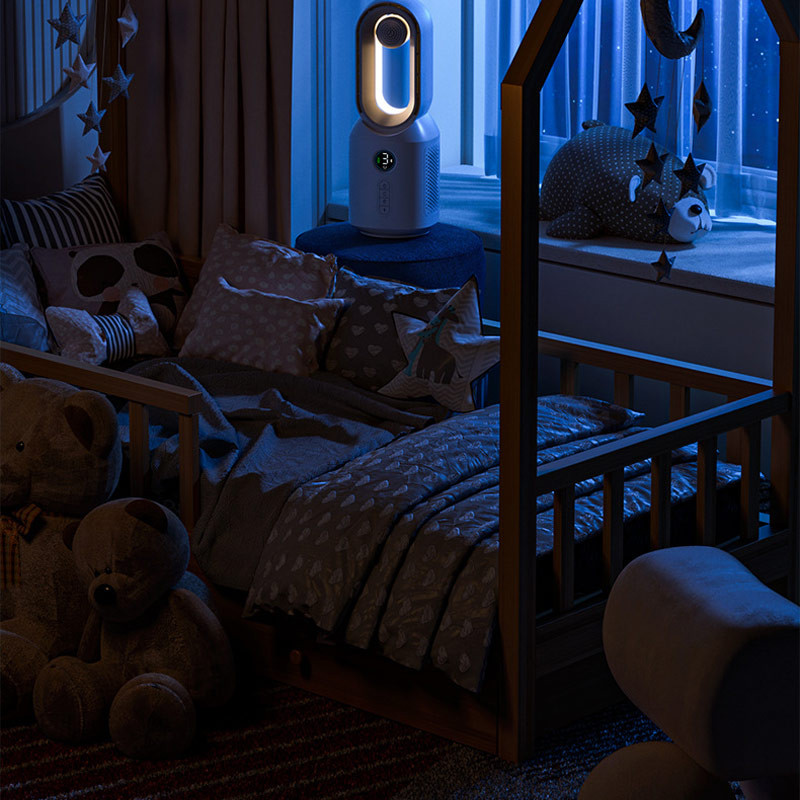 Настільний вентилятор F8 3in1 з Bluetooth-динаміком і нічником 4000mAh на малюнкі №7