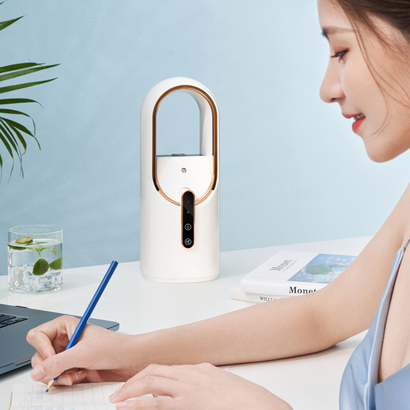 Настільний вентилятор F6 2in1 з зволожувачем повітря 2200mAh на малюнкі №4