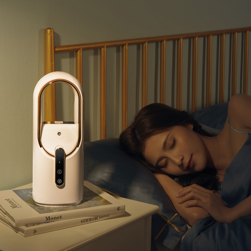 Настільний вентилятор F6 2in1 з зволожувачем повітря 2200mAh на малюнкі №8