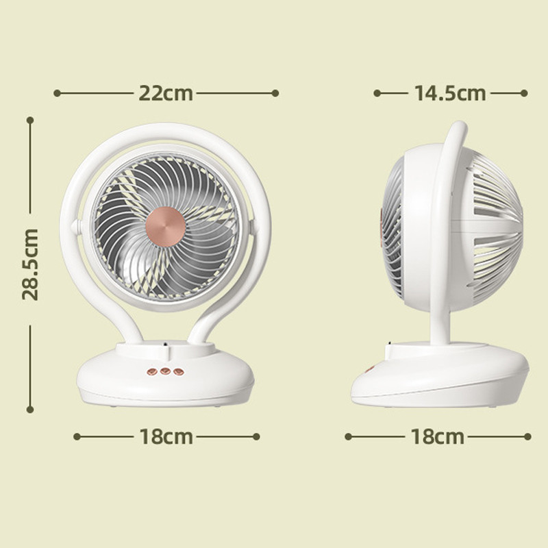 Настільний вентилятор F12 з негативною іонізацією 6000mAh на малюнкі №8