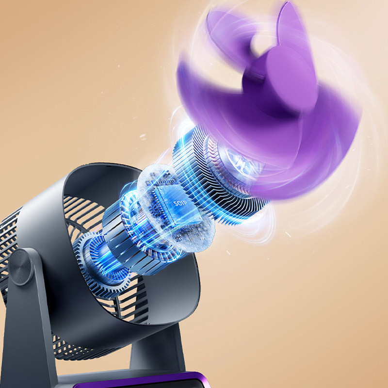 Настільний вентилятор F16 Smart 4000mAh на малюнкі №3