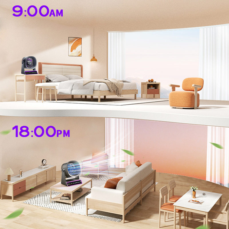 Настільний вентилятор F16 Smart 4000mAh на малюнкі №7