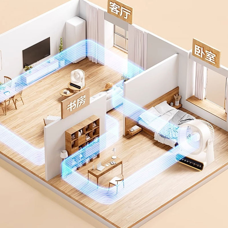 Настільний вентилятор F16 Smart 4000mAh на малюнкі №7