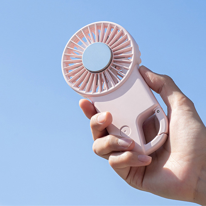 Портативный вентилятор SQT-BF2 с карабином 1800mAh на картинке №2