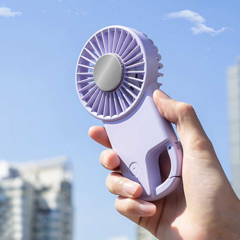 Портативный вентилятор SQT-BF2 с карабином 1800mAh на картинке №2