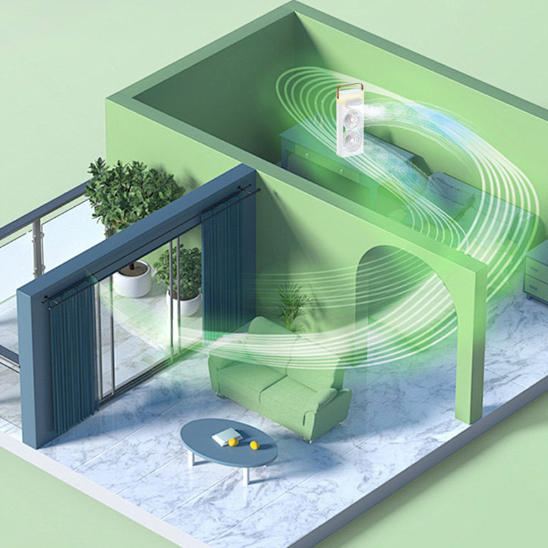 Настільний вентилятор SL617 2in1 з водяним охолодженням на малюнкі №4