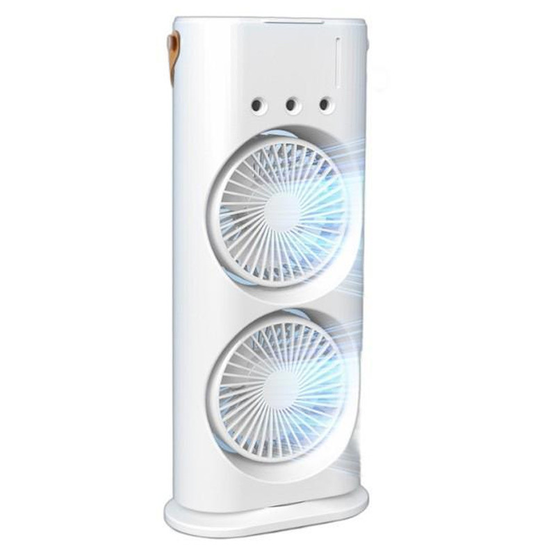 Настільний подвійний вентилятор Spray Fan 2in1 з водяним охолодженням 4000 mAh на малюнкі №1