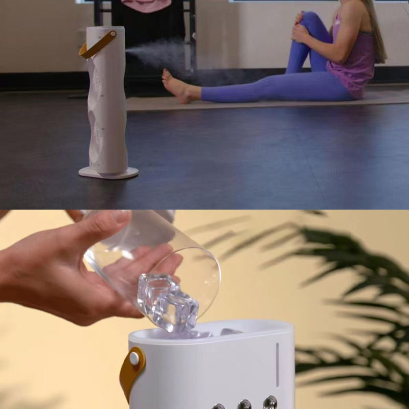 Настільний подвійний вентилятор Spray Fan 2in1 з водяним охолодженням 4000 mAh на малюнкі №2