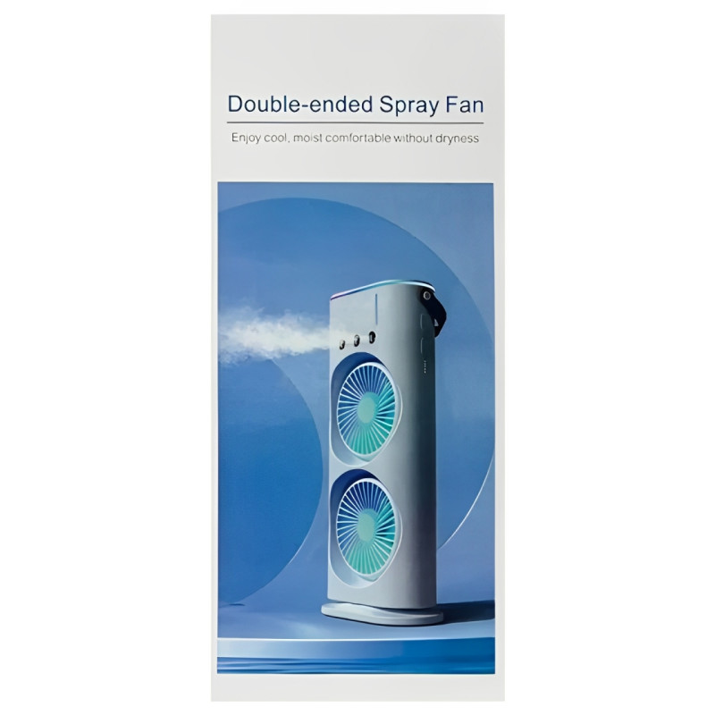 Настільний подвійний вентилятор Spray Fan 2in1 з водяним охолодженням 4000 mAh на малюнкі №7