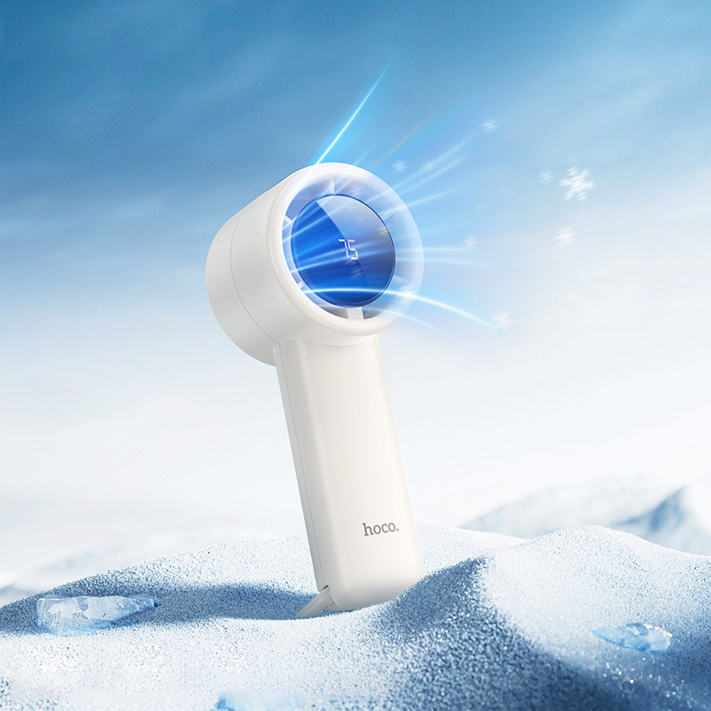Портативный вентилятор Hoco HX63 Fashion high-speed handheld fan 2000 mAh на картинке №8
