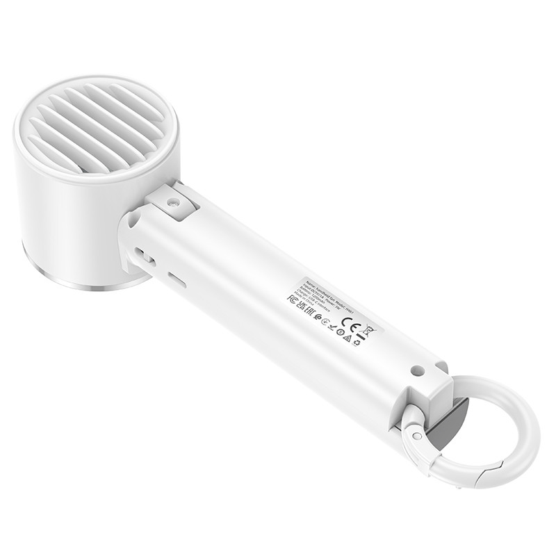 Портативный вентилятор Hoco HX61 Exquisite handheld folding fan 1200 mAh на картинке №7