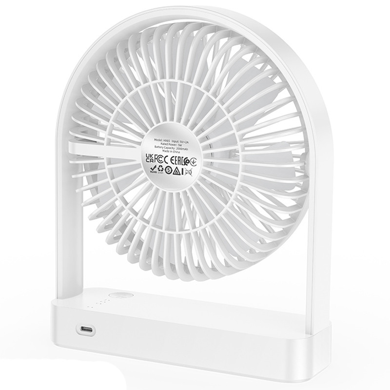 Настільний вентилятор Hoco HX65 ultra-thin desktop fan 2000 mAh на малюнкі №5
