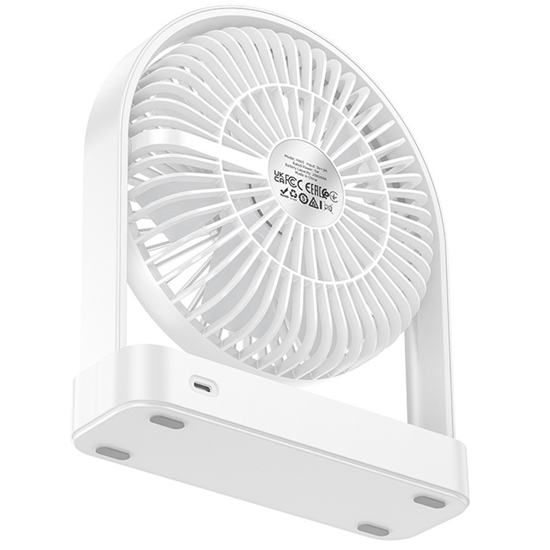 Настільний вентилятор Hoco HX65 ultra-thin desktop fan 2000 mAh на малюнкі №6