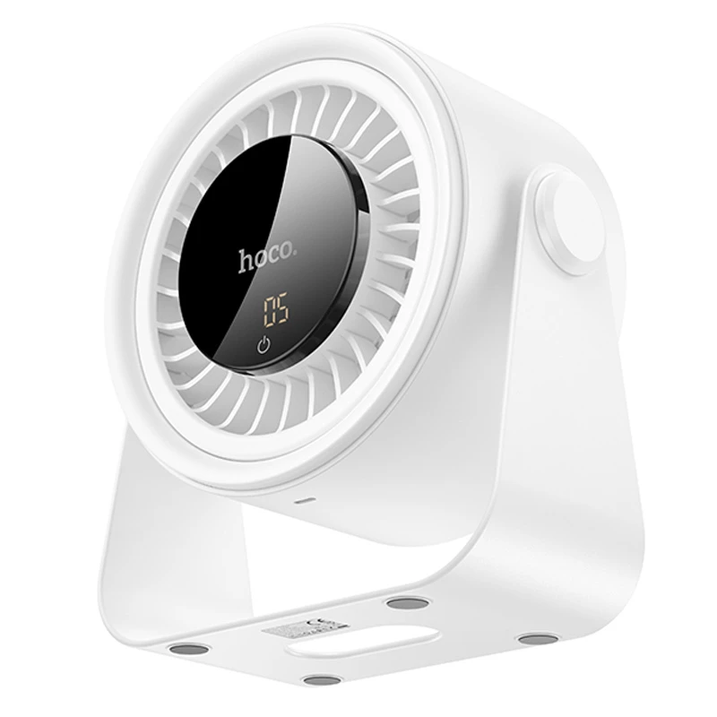 Настольный вентилятор Hoco HX66 desktop circulating fan 3000 mAh, White 2, купить оптом с доставкой